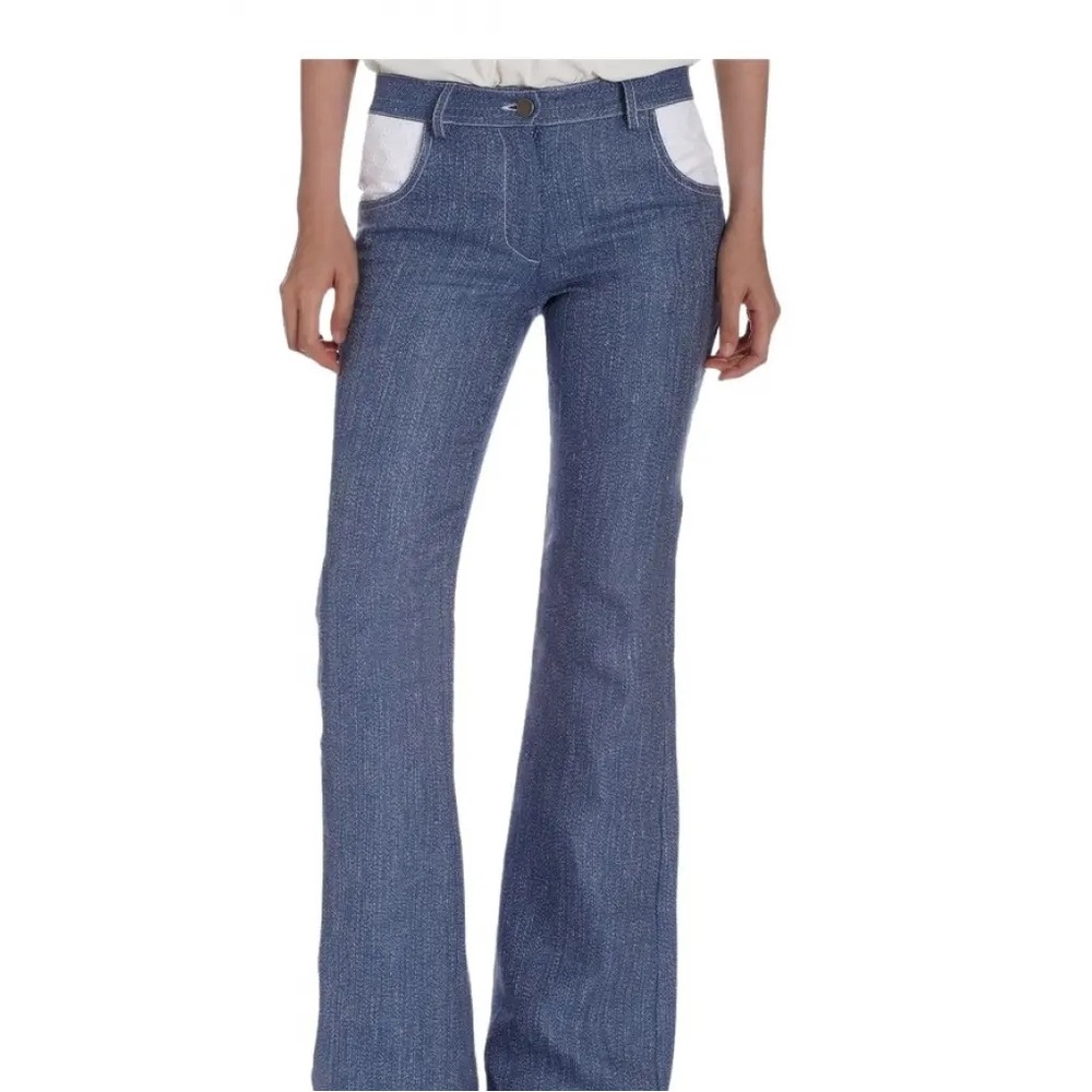 Thakoon Dark Blue Flare Jeans